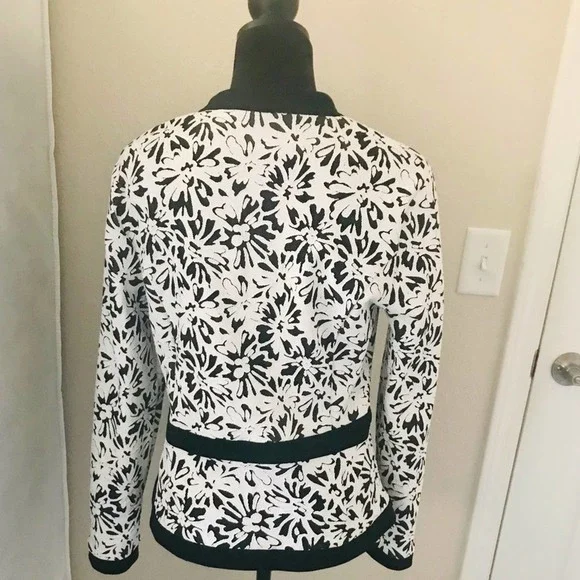 Joseph Ribkoff Black/White Jacket Style 202367 Size 14